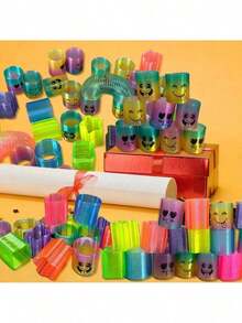 12pcs/24pcs/36pcs Spring Rainbow Party, Mini Plastic SpiralSpring Toys, Fidget Pressure Spiral Mini Spring Bulk Toys.Party GiftsToys For Strangers, Gamesteacher Accessories, UnoParty Small Gifts, Party Small Gifts, Party Gifts, - Multicolor - View 11