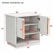 Shoe Cabinets - White,Wood - View 2