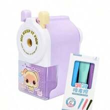 幸福家庭可爱宠物系列削笔器，卡通可爱手摇削笔器，自动削笔器 - 彩色 - 查看 4