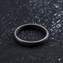 Pinannie 3mm 薄款彩色陶瓷戒指女款，極簡疊戴戒圈，黑色、白色、粉色、藍色、紫色、綠色多色可選，美國尺寸 5-12 - 極簡主義者 - 查看 26