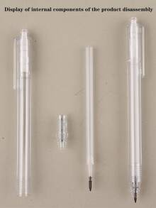 1pc Transparent Push-Button Eternal Pencil, Minimalist Fashionable Transparent Barrel, High-Tech Ink-Free "Writes Endlessly" No Need To Sharpen/Break, Student Writing Pencil, Back To School, Office & Study Writing Pencil - Pencil - View 10