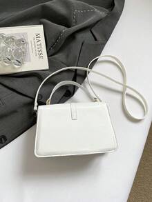 2026新款夏季时尚单肩包，斜挎包，百搭小方包 - 白色 - 查看 6