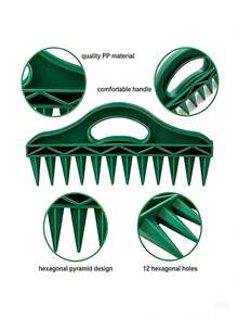 Seed Punch, Seed Spacing Tool, Vegetable Plant Planter, Gardening Hole Punching And Soil Loosening Tool - A - View 3