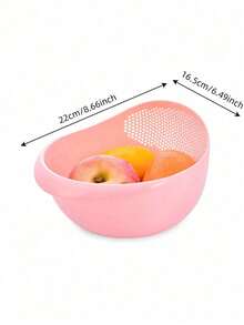 Rice Washing Filter Net, Plastic Rice Washing Bowl, Vegetable & Fruit Draining Basket - View 6