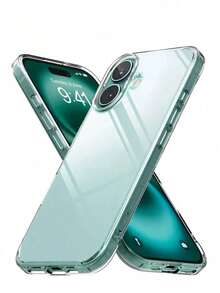 透明超薄硅胶手机壳，柔软透明背板，兼容 17、16、15、14、13 Pro Max、12 Mini、11 Pro、XS Max、XR、X 和 16 Plus。防水、防震、防摔、防刮。 - 無色 - 查看 1