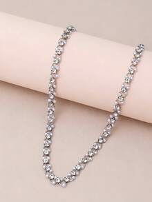 1 chiếc vòng cổ choker ngọc trai giả dành cho nữ - Bạc - Xem 3