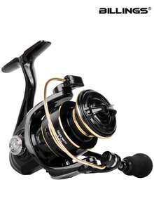 BILLINGS Spinning Reel,1000-7000 Saltwater & Freshwater Spinning Fishing Reel,12KG Max Drag,Metal Spool&Rocker,5.2:1 Gear Ratio Fishing Reel,With Instant Anti-Reverse - Multicolor - View 2