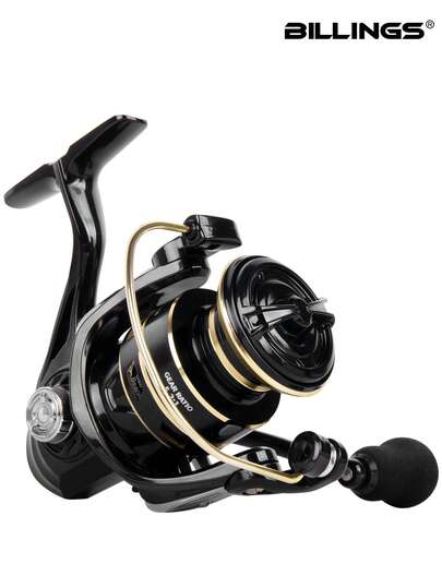 BILLINGS Spinning Reel,1000-7000 Saltwater & Freshwater Spinning Fishing Reel,12KG Max Drag,Metal Spool&Rocker,5.2:1 Gear Ratio Fishing Reel,With Instant Anti-Reverse