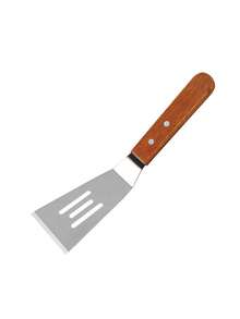 1件装扁平铲，厨房烹饪工具，不锈钢木柄铁板煎饼蛋糕铲，不锈钢扁平铲，木柄烹饪铲，翻铲，提拉米苏铲，蛋糕铲，牛排煎铲，铁板烧烤铲，披萨铲，烹饪炒菜和煎蛋铲，蛋糕切割器，蛋糕刮刀，铁板烧烤铲，厨房烘焙和烹饪工具，适用于蛋糕、提拉米苏、面包、煎牛排、铁板烧、煎饼、炸鸡卷等。 - 銀色 - 查看 14