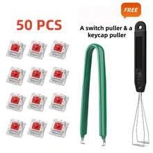 机械键盘替换青轴，3针段落轴/50gf精准打字/防尘轴，适用于LED游戏键盘/3D打印 - 查看 14