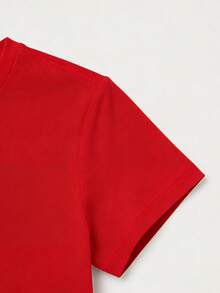 Camiseta de Algodón para Mujer, Estampado "Me Retireí, Así es lo más elegante que me visto", Corte Holgado Casual, Manga Corta, Cuello Redondo, Top Cómodo para Uso Diario, Tallas M-5XL, Suav - Rojo - Ver 4