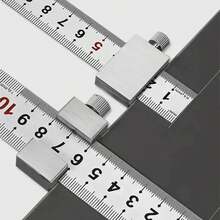 New Portable Precision Positioning Tools For Woodworking, Steel Woodworking Ruler, Positioning Limit Block, Measuring Marking Gauge NSX2 - 30cm - View 5