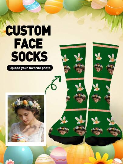 1 คู่ ถุงเท้าผู้ชายพิมพ์ภาพถ่ายส่วนตัว, ลายพิมพ์ข้อความและกราฟิกที่น่าสนใจ, เหมาะสำหรับเป็นของขวัญ, ถุงเท้าลูกเรือแฟชั่น ยูนิเซกส์, นุ่มสบาย, เหมาะสำหรับกีฬากลางแจ้ง, ทุกฤดู, ทำด้วยการพิมพ์ดิจิตอล 3 มิติ, เหมาะสำหรับวันพ่อ, วันแม่, คริสต์มาส, ฮาโลวีน, กลับไปโรงเรียน, และของขวัญวันเกิด