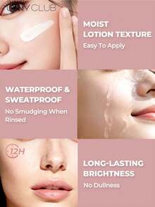 unny club BB Cream, cobertura ligera, hidratante y iluminadora, acabado natural sin maquillaje - lechoso - Ver 9