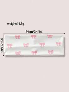 1-3pcs Women Casual Cute Bow Print Beach/Holiday Headband, Polyester Fiber, Versatile Daily Wear Summer Hair Accessories Beach Vacay Hair Bands - Multicolor - View 7