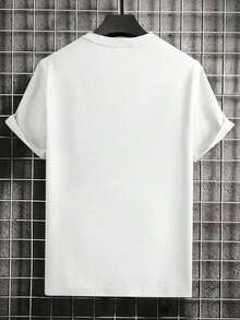 2026.Camisetas.Casais, Presentes, Camisetas Masculinas, Camisetas Femininas. Camiseta masculina com estampa de letras da moda, 100% algodão, confortável ao toque, ideal para esportes, uso em casa e para presentear namorados e pessoas queridas. Roupa de verão masculina. - Branco - Ver 2