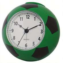 1pc Football Alarm Clock, Silent Movement Desk Clock, 3D Plastic Football Shaped Bedside Clock, Cartoon Cute Student Clock, Suitable For Home, Room, Bedroom Decor - Multicolor - View 8