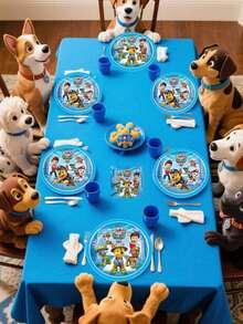 Paw Patrol Bộ đồ dùng tiệc dùng một lần, bao gồm đĩa lót giấy dày dặn 7 inch / 9 inch, 10 cốc giấy, 20 khăn ăn, thích hợp cho các bữa tiệc theo chủ đề, họp mặt năm mới, tiệc sinh nhật, dã ngoại. - Giày dép và dao kéo - Xem 4