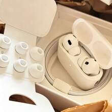 Unisex White Premium Soft Earpad Wireless Earbuds| Active Noise Canceling Hi-Fi Sound Long Battery Life| Sleek Minimalist 3nd Gen Headphones| Compatible With IOS & Android| Thanksgiving Valentine's Day Father's Day Mother's Day Back To School - Pro3降噪版 - 查看 2