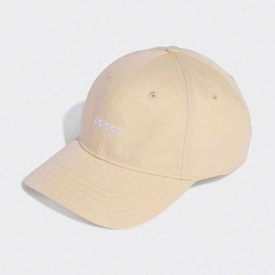 Adidas Mũ lưỡi trai thêu họa tiết tuyến tính unisex, vành cong KD2108 - Màu Khaki - Xem 1