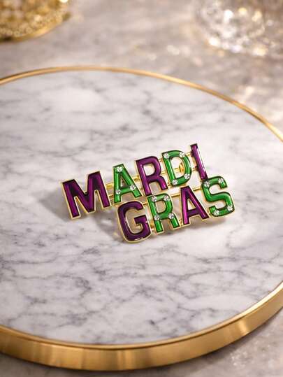 New European And American Style English Letter Alloy Brooch, Minimalist Personalized Letter Brooch, Casual Zinc Alloy Brooch, Suitable For All Year Round, Essential Gift