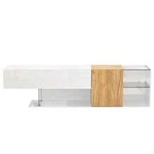 Television Stands & Entertainment Centers - Natural, White - View 9
