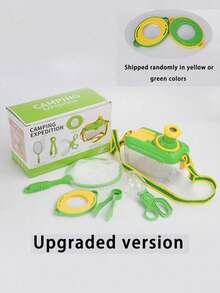 5pcs/Set Children's Outdoor Insect Catching Kit - Includes Insect Catching Net, Butterfly Net, Tweezers, Outdoor Camping Adventure Toys For 3-8 Years Old Boys And Girls, Random Shapes And Colors, For Catching Insects And Protecting Hands, Suitable As Birthday Gift For Kids - Multicolor - View 4