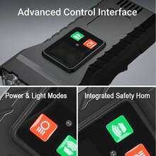 Luz delantera recargable para bicicleta 2 en 1 con timbre y bocina, lámpara LED de 12 luces para bicicleta de montaña - Multicolor - Ver 8