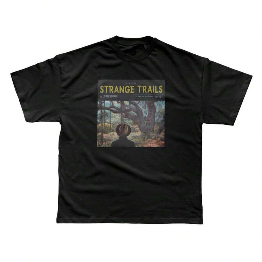 Luxury Unisex Lord Huron T-Shirt - Strange Trails - Black - View 1