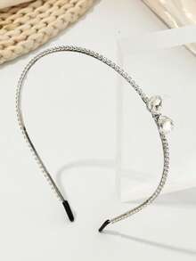 1pc Elegant Rhinestone Alloy Headband - Multicolor - View 5