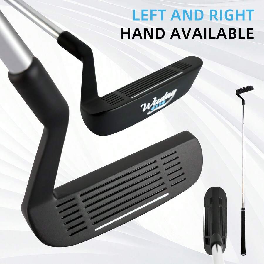 37° And 72° Angle Professional Dual-Sided Golf Ball Retriever, Suitable For Left And Right-Handed Players. Made Of Durable 35-Inch Segmented Steel Shaft And Sturdy Zinc Alloy - Black - View 1