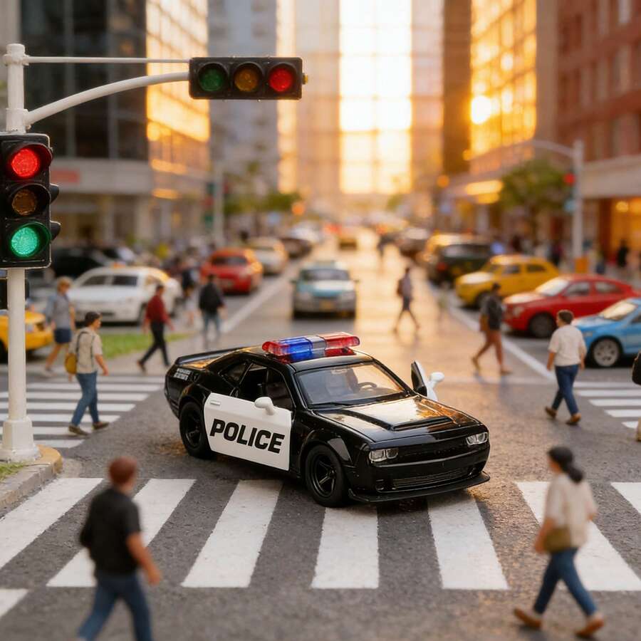 1:36 Scale Alloy Diecast Model Car Toy, Bounce Back Toy, Birthday Gift For Boys - Multicolor - View 1