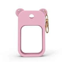 Touch Land 硅胶免洗洗手液瓶套，1盎司/30毫升香水瓶防漏卡片式可填充瓶，洗手液喷雾配件，旅行必备，包包挂饰 - 彩色 - 查看 14