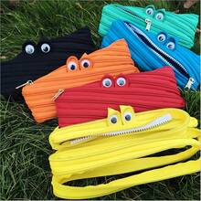 卡通趣味小怪兽拉链铅笔盒，INS一拉创意铅笔袋。趣味文具，减压文具，可爱简约铅笔盒。大容量文具袋，学生用品，返校礼物。 - 拉鍊筆袋 - 查看 7