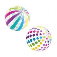2pcs PVC Material Children Beach Balls, Loose For Summer Pool And Beach Games, Gifts And Birthday Party Supplies, Classroom Party Decorations, Mixed Color Set - View 8