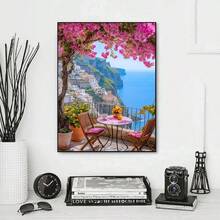 1 قطعة مجموعة فن الرسم بالألماس DIY، مجموعة رسم بالألماس ذات نمط منظر طبيعي جميل، ألماس دائري، فن فسيفساء، مناسب للمبتدئين، ديكور جداري منزلي، هدية فريدة، بدون إطار، متوفر بأحجام متعددة - بدون إطار - مشاهدة 11