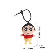 Miniso 蜡笔小新系列吊坠，蓝色衣服/鳄鱼/红色衣服/站立睡衣/坐姿睡衣，可爱娃娃吊坠，包包钥匙扣挂件，绝佳生日礼物（1个） - 彩色 - 查看 9