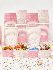 10/20个装蝴蝶主题派对纸碗，儿童生日派对冰淇淋纸杯，一次性生日派对纸碗和纸杯 - 彩色 - 查看 6