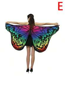 Costume da Ognissanti a mantella a farfalla - Sciarpa/scialle a farfalla in seta morbida, accessorio per spettacoli e cosplay, disponibile in più colori, accessorio per feste e articolo essenziale per le vacanze, regalo perfetto per amiche - Multicolore - Visualizzare 18