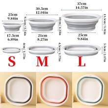 Foldable Pet Bathtub, Small Dog Bathing Tub With Drain, Washbasin, Laundry Basket, Cat & Dog Bathtub - Multicolor - View 3