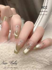 宝仕曼凝胶指甲油，LED UV 闪光全息效果可卸凝胶，需固化，不掉屑，闪亮家用美甲沙龙DIY - 彩色 - 查看 8