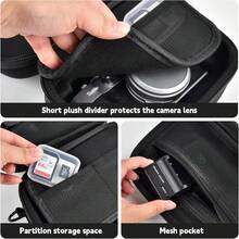ALKOO Camera Travel Storage Bag For Fujifilm X100VI, Hard EVA Material With Protective Dividers And Mesh Pocket, Photography Equipment Storage Bag, Bag Only - Black - View 4