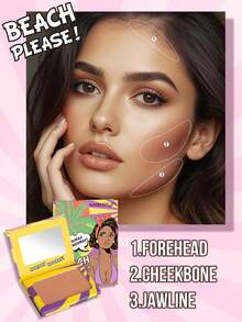 Misslyn 海滩风情！古铜修容粉，哑光古铜粉，显色度高，粉质细腻柔滑，自带镜子，面部修容古铜粉，持久妆效，轻盈透气，易于晕染，品牌美妆，面部彩妆，女士及女孩适用，冬季必备，Y2K风格，时尚百搭，生日礼物佳选，情人节礼物，派对必备，最佳色号，纯素且无动物实验 - 51 HOLIDAY HOORAY! - 查看 6