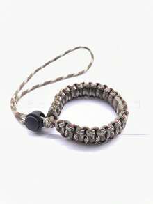 1个户外求生相机腕带，伞绳编织相机吊坠，通用相机编织伞绳腕带，腕带 - 彩色 - 查看 15