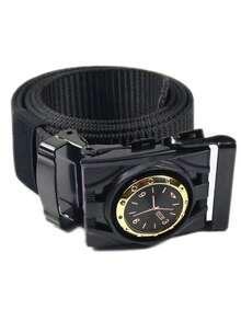 1条几何图案休闲尼龙男士腰带，百搭日常佩戴，加长140厘米 - 尼龍帶 - 查看 7