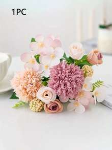 Bola bordada de flor de peônia artificial, Floral misto, Tecido de seda plástica, Botão de rosa, Festa de aniversário, Festa, Decoração, Buquê de casamento, Buquê de noiva, Decoração de casa, Restaurante, Quarto, Decoração de parapeito de janela, Decoração de vaso, Presente do Dia dos Namorados, Decoração de Ano Novo, Jardim ao ar livre, Volta às aulas, Dia dos Namorados, Presente de formatura - Branco - Visão 13