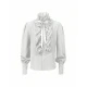 Chemise plissée pour homme, blanche