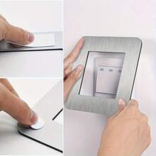 1pc/4pcs Acrylic Minimalist Single Switch Panel, Switch Protective Cover, Wall Decor Switch Sticker, Home Decor Switch Accessory - A - View 11
