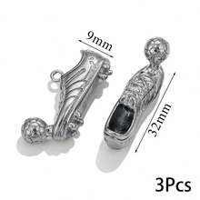 3 Pcs 304 Stainless Steel Boot Pendant Shoe Pendant Plated 18K Gold DIY Bracelet Necklace Bag Pendant Pendant - Multicolor 1 - View 14