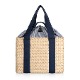 Beige con detalles azul marino